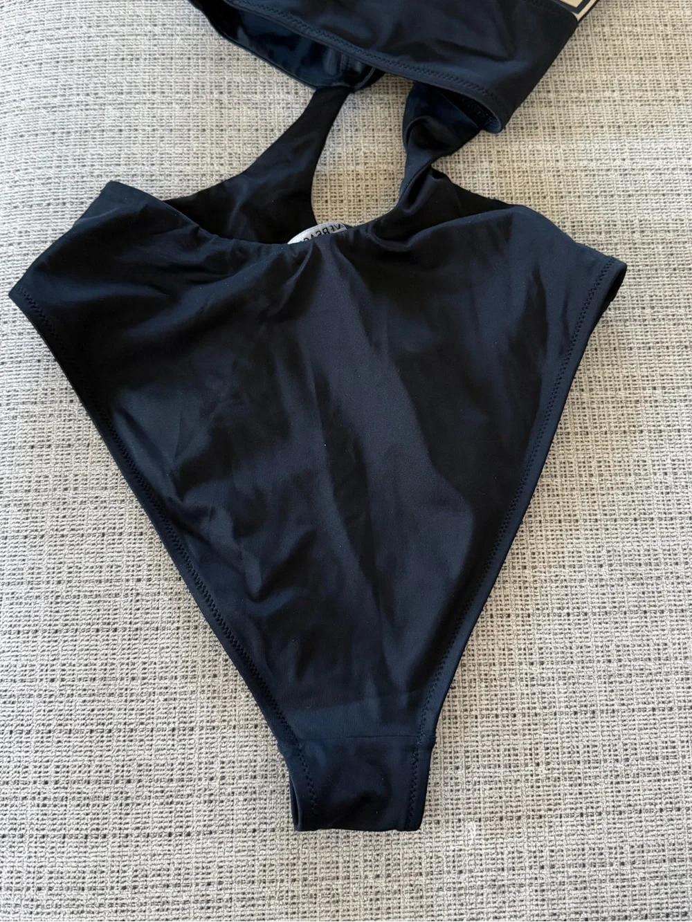 NWOT Versace Econyl Black One-Piece Swimsuit - 2